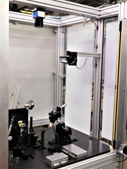 custom assembly machine automated guarded pneumatic actuation light curtains safety hmi plc opto buttons interlocks turnkey setup installation design build