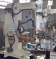 pedestal welder spot welding machine custom process design build install integrate safety