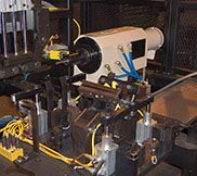 precision spin rivet high production riveting machine design build install integrate PLC