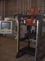 rivet operator station hmi machine control pneumatic hydraulic riveting machine facility integration