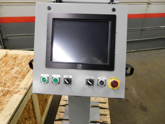 HMI operator stand custom fabrication operator safety control human machine interface touchscreen durable mass production environment poke yoke quality