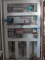 plc small box machine control electrical schematic box panel build on-site integration installation setup turnkey operation fixture design