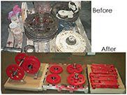 Refurbished Parts Before After