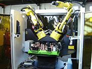 Compact Dual Robot Cell